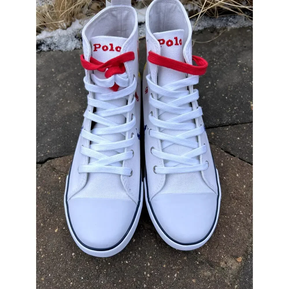 New! Polo Ralph Lauren high top sneakers unisex 6.5kids/6.5 mens/8.5 womens